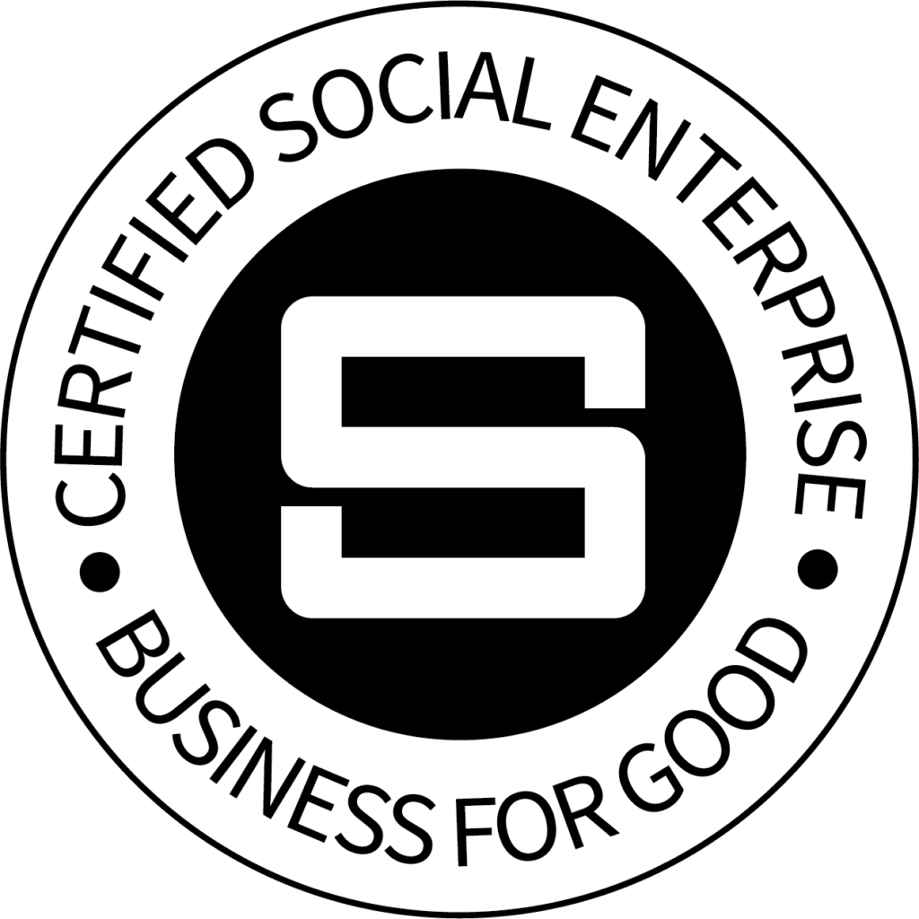 TEKSHAQQ’s verification badge from Social Enterprise UK, saying, Business for Good