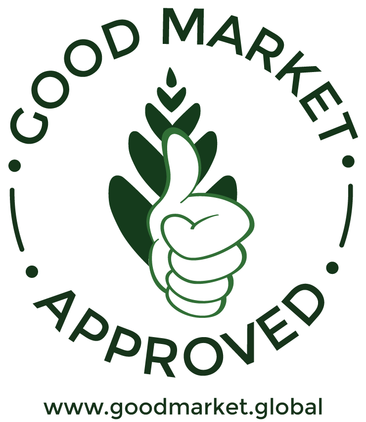 TEKSHAQQ’s verification badge from Good Market, saying Good Market Approved